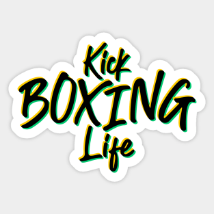 Kick Boxing Life Sticker